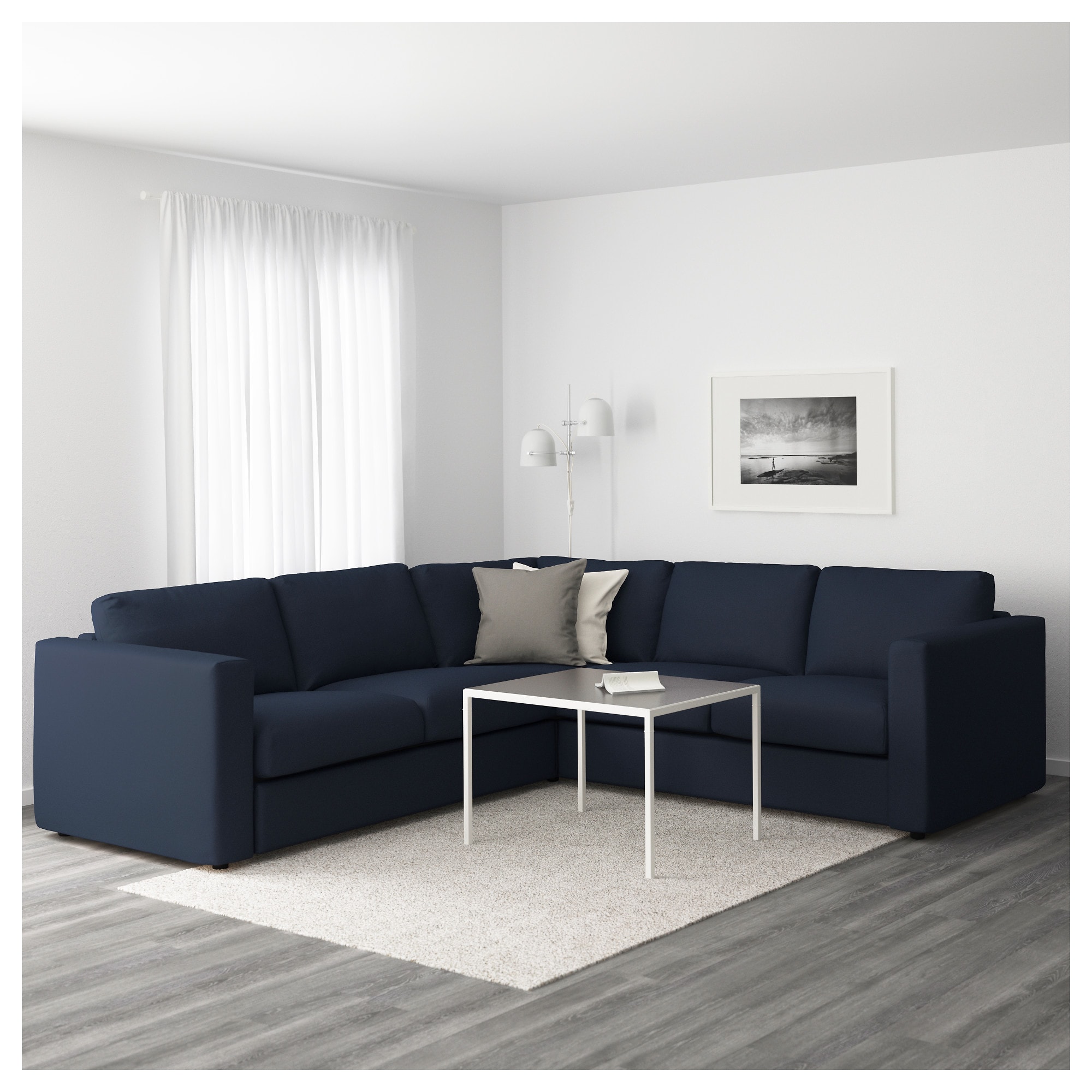 Серый диван в современном стиле
