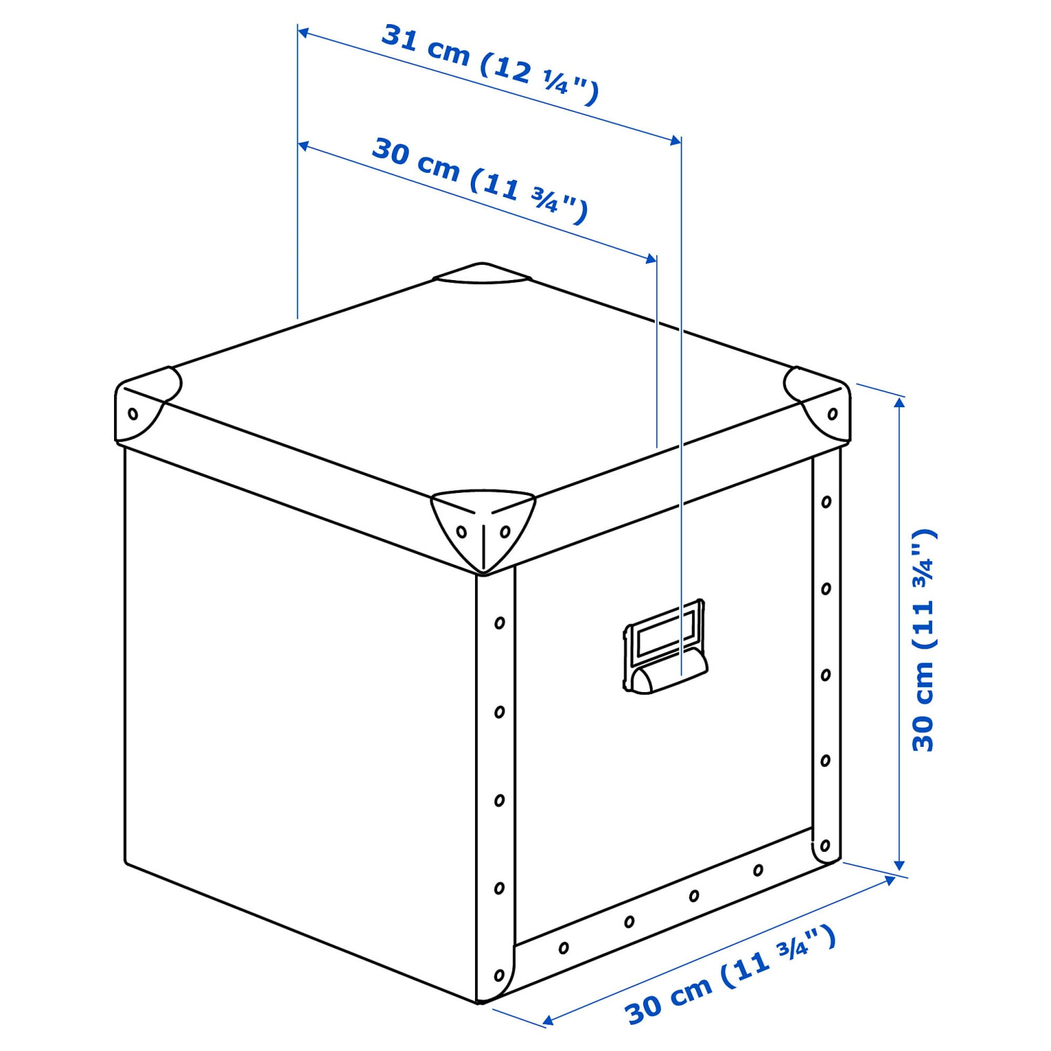 Размер хранения. Коробка ФЬЕЛЛА икеа. ФЬЕЛЛА коробка с крышкой темно-серый. Коробка 30х30 темно-серая ФЬЕЛЛА. Чертёж ящика из фанеры с крышкой.