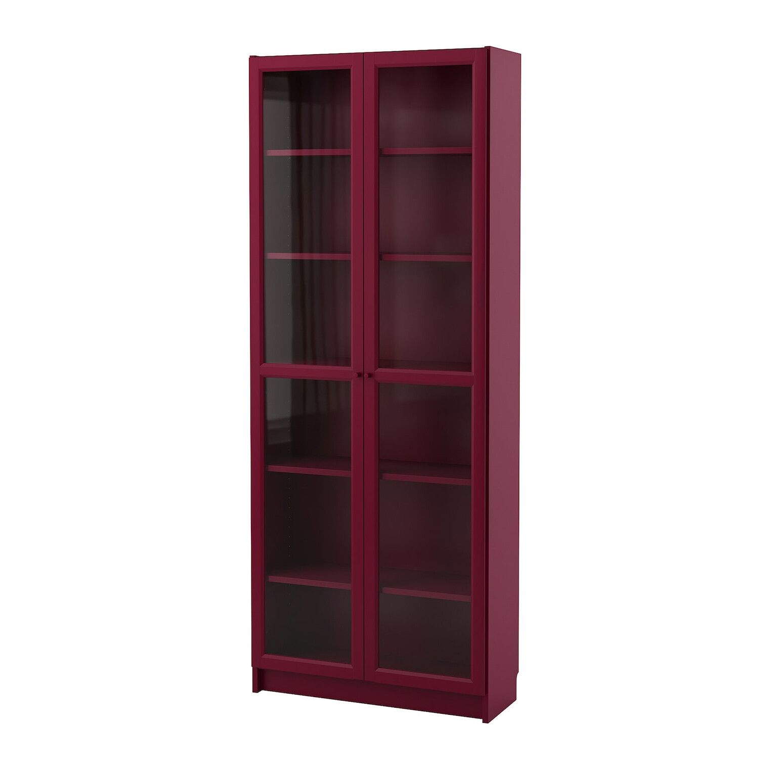 Dark Wood Bookcase with Doors