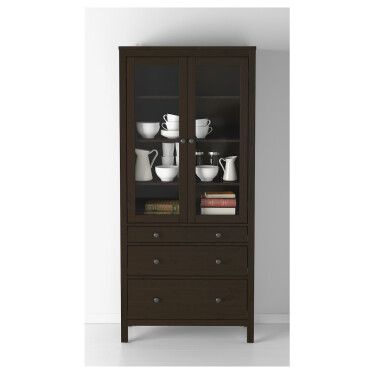 Hemnes хемнэс шкаф витрина