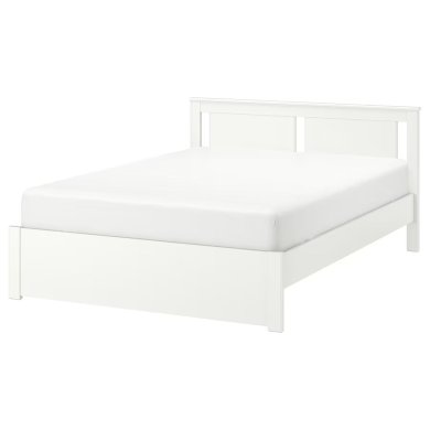 IKEA Кровать SONGESAND 160x200 см Белый 60372506