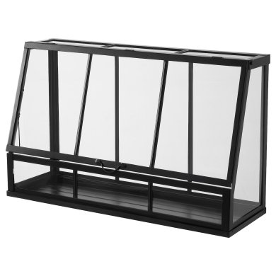 IKEA Мини парник теплица AKERBAR 65х22х40 см Черный (ИКЕА АКЕРБАР) 20537175